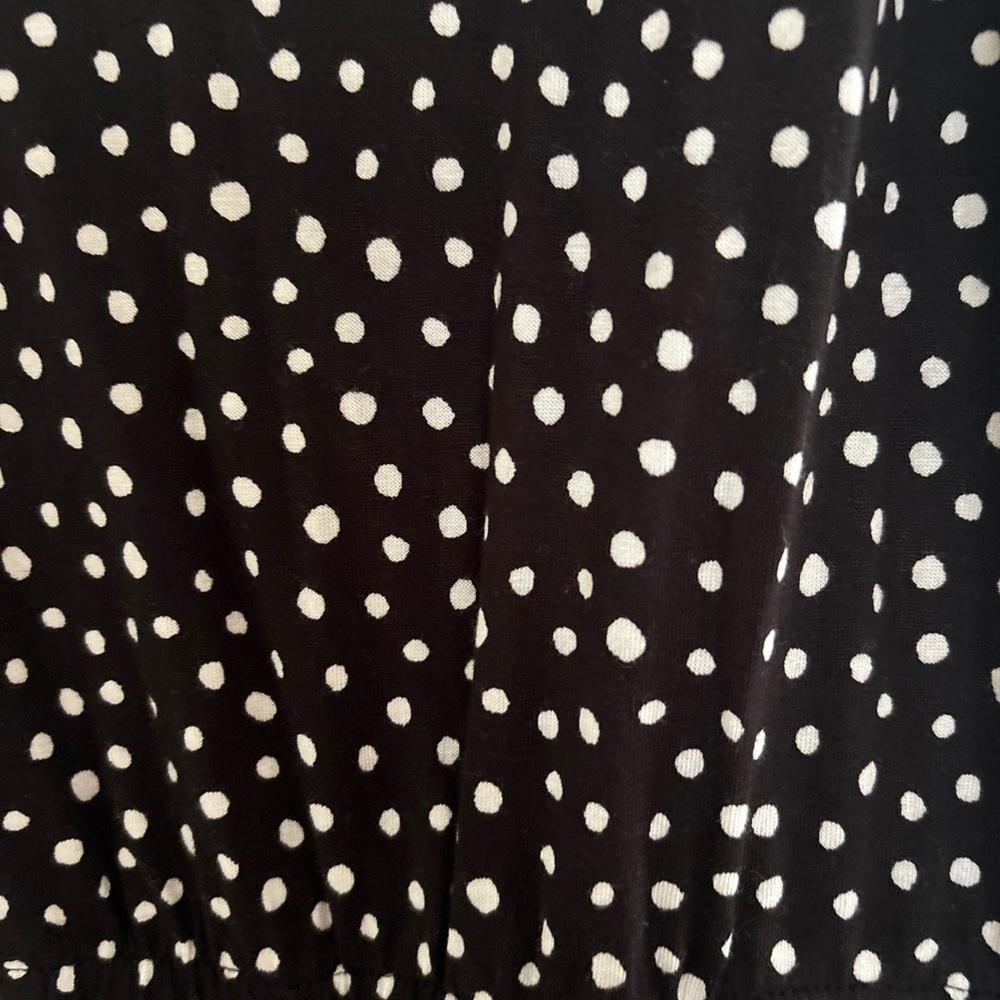Black and White Polka Dot Jumpsuit M - Picture 3 of 6